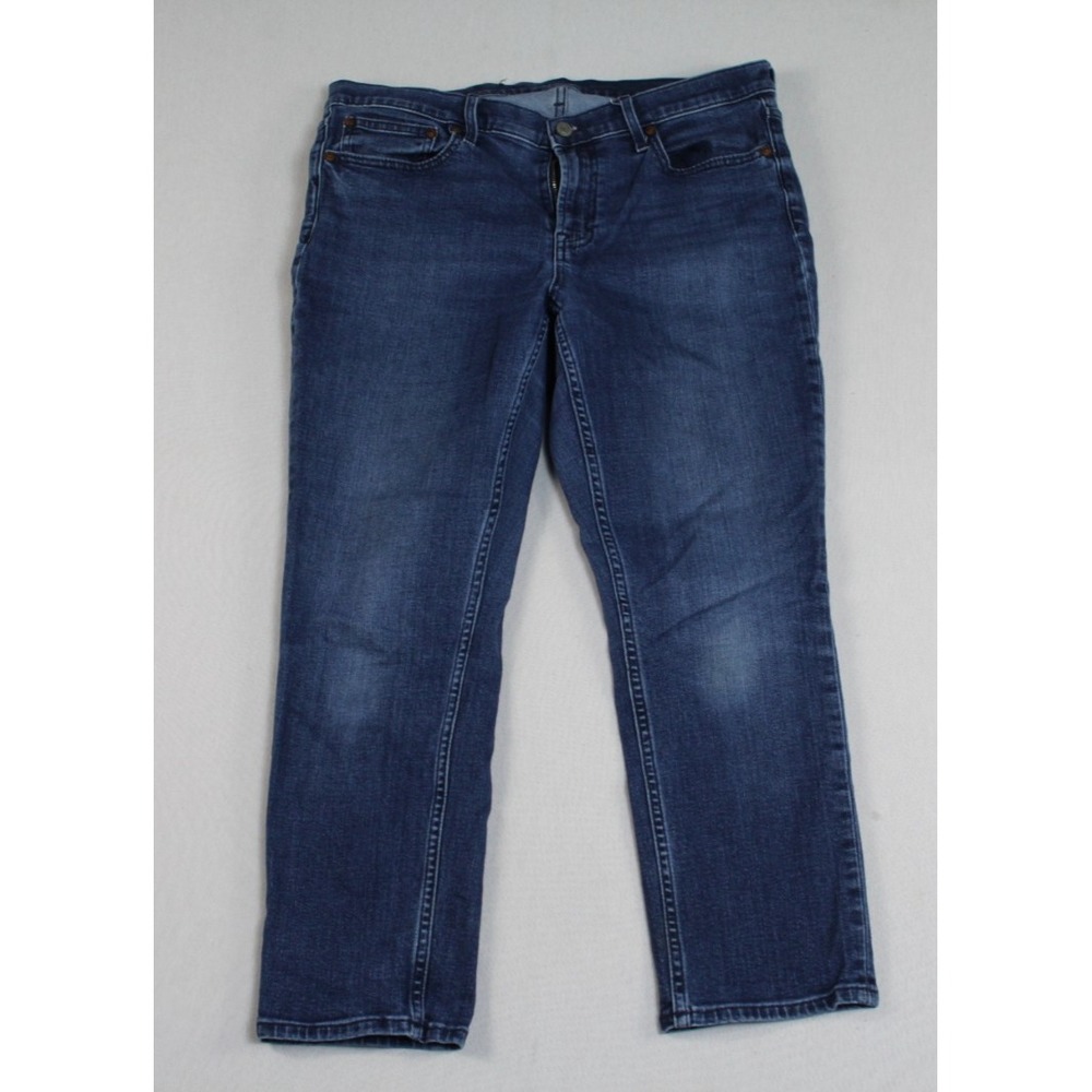 Gap women Blue Jeans Vintage Slim Mid Rise Denim Casual Size 31/14 R